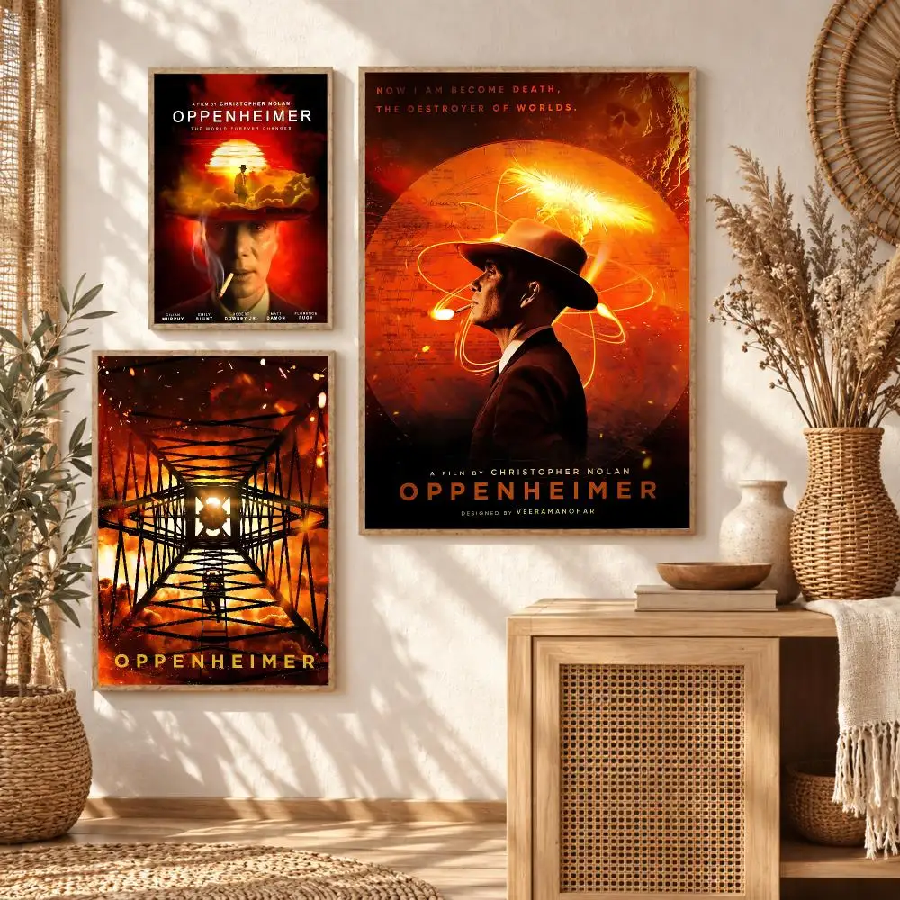 Biographical Drama Movie O-Oppenheimer Poster Premium Modern Waterproof Wall Art Pictures for Bedroom Living Room Bar Decor