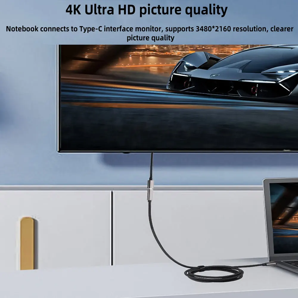 10Gbps USB C 3.2 Gen2 تمديد كابل نوع C إلى C PD 60 واط موسع الحبل كابل شحن سريع لماك بوك 4k 60 هرتز سلك بيانات الفيديو