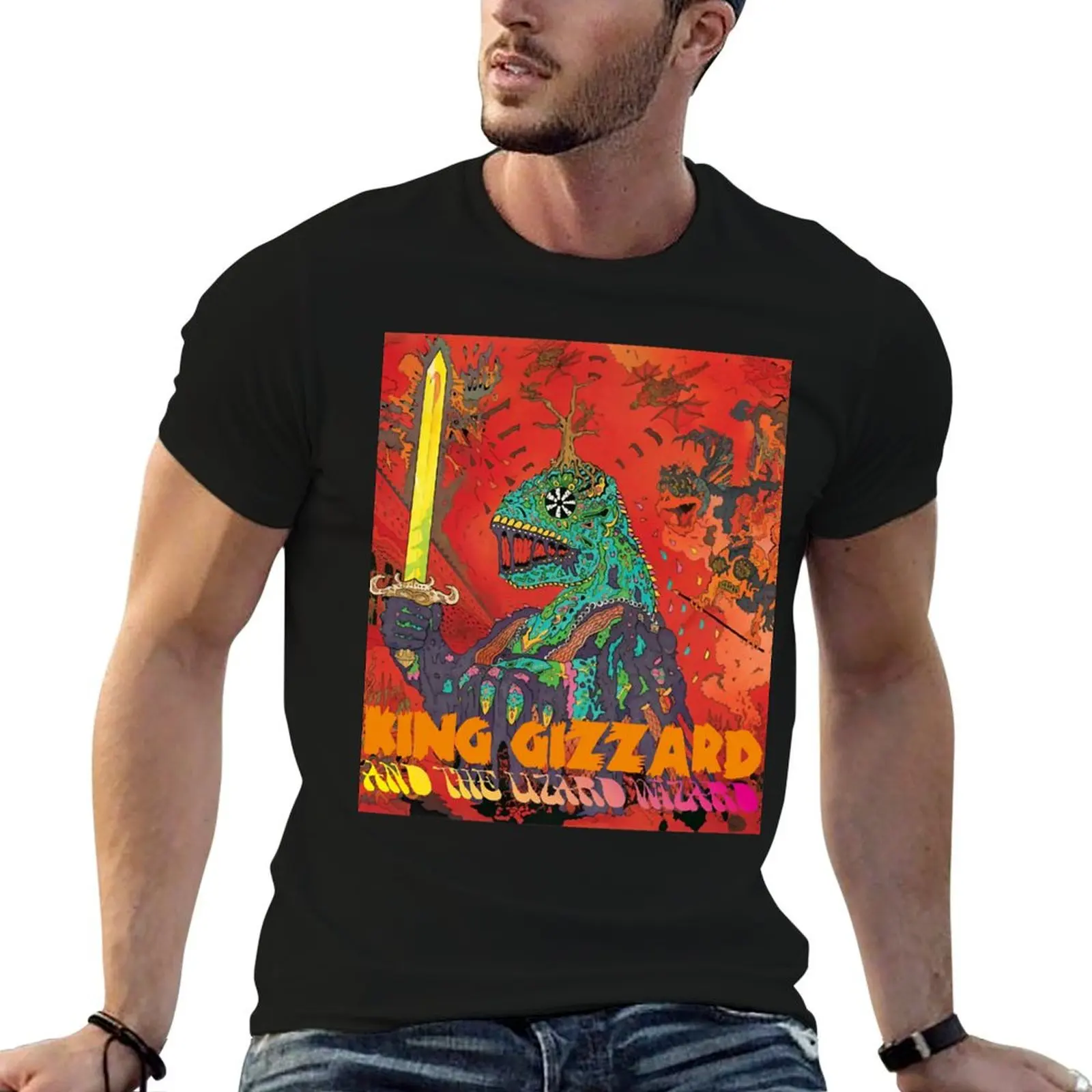 Découvrez la vérité sur Lizard King Gizzard aime la musique et le cadeau pour un anniversaire, t-shirts pour homme, t-shirts graphiques