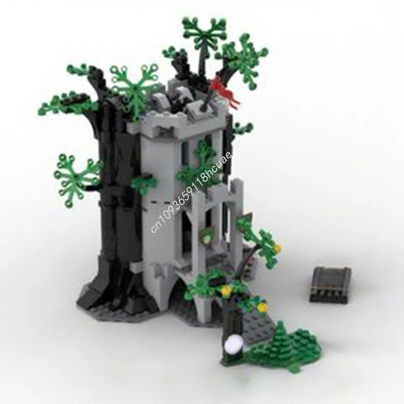 Blocs de construction de château de forteresse de rivière MOC, 524 pièces, jouets artisanaux pour enfants, briques d'architecture à assembler, cadeaux de noël créatifs