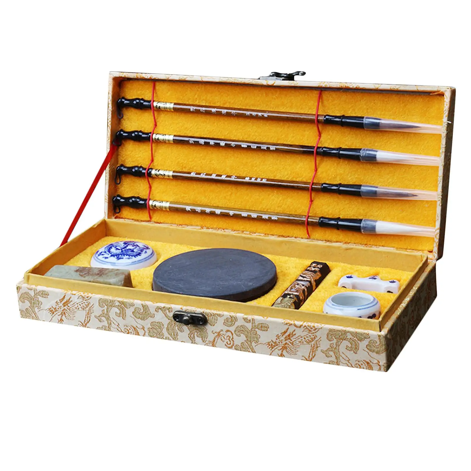 11 Professional Chinese Calligraphy Writing Drawing Brush Ink Stick Kit