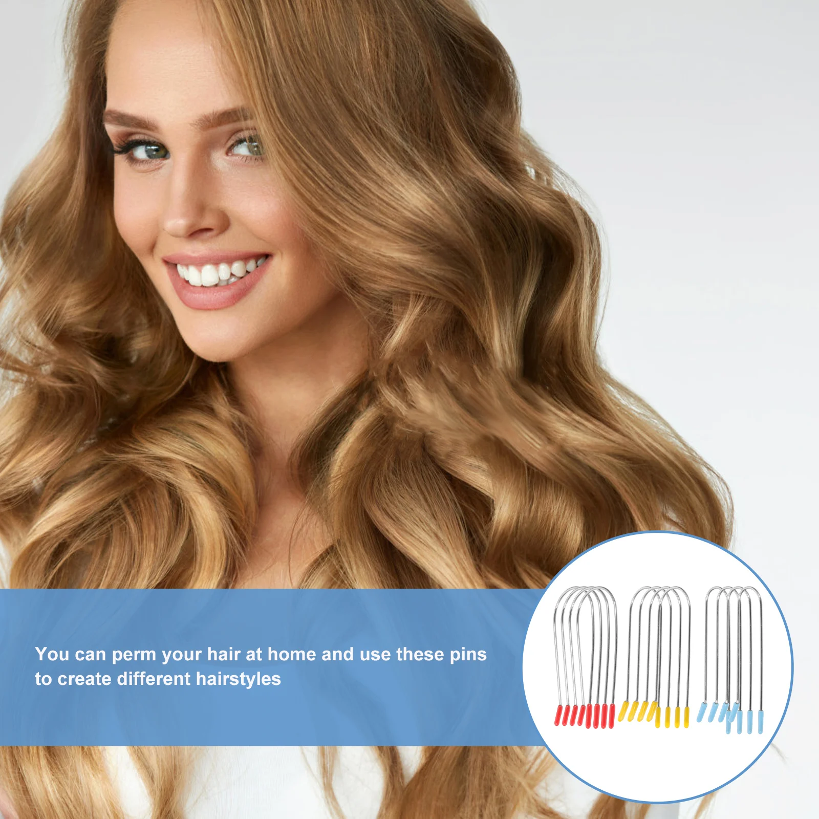 

24 Pcs Hot Roller Clips Stainless Steel Curlers U Shaped Fixing Pins Hair Styling Tools Replacement Accessories