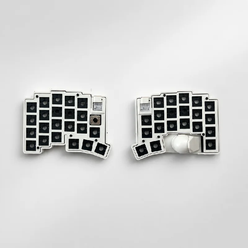 Mona² Wireless Split Trackball Keyboard Kit 42 Keys Columnar 25mm Pom Trackball Rechargeable Zmk Bluetooth Wireless Keyboard