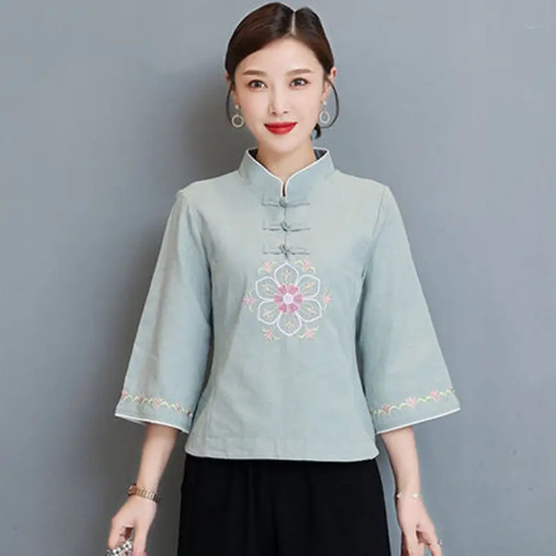 

Retro women's clothing of the Republic of China, Chinese style, Han suit, Tang suit, improved cheongsam, tea art suit, casual cl