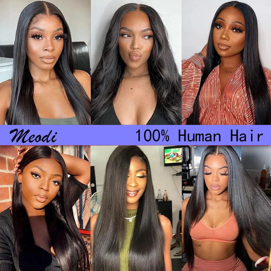 Bone Straight Human Hair Bundles 30 Inch Brazilian Weave Hair 3/4 Pieces For Black Women Bundles Straight Remy Hair Extensions