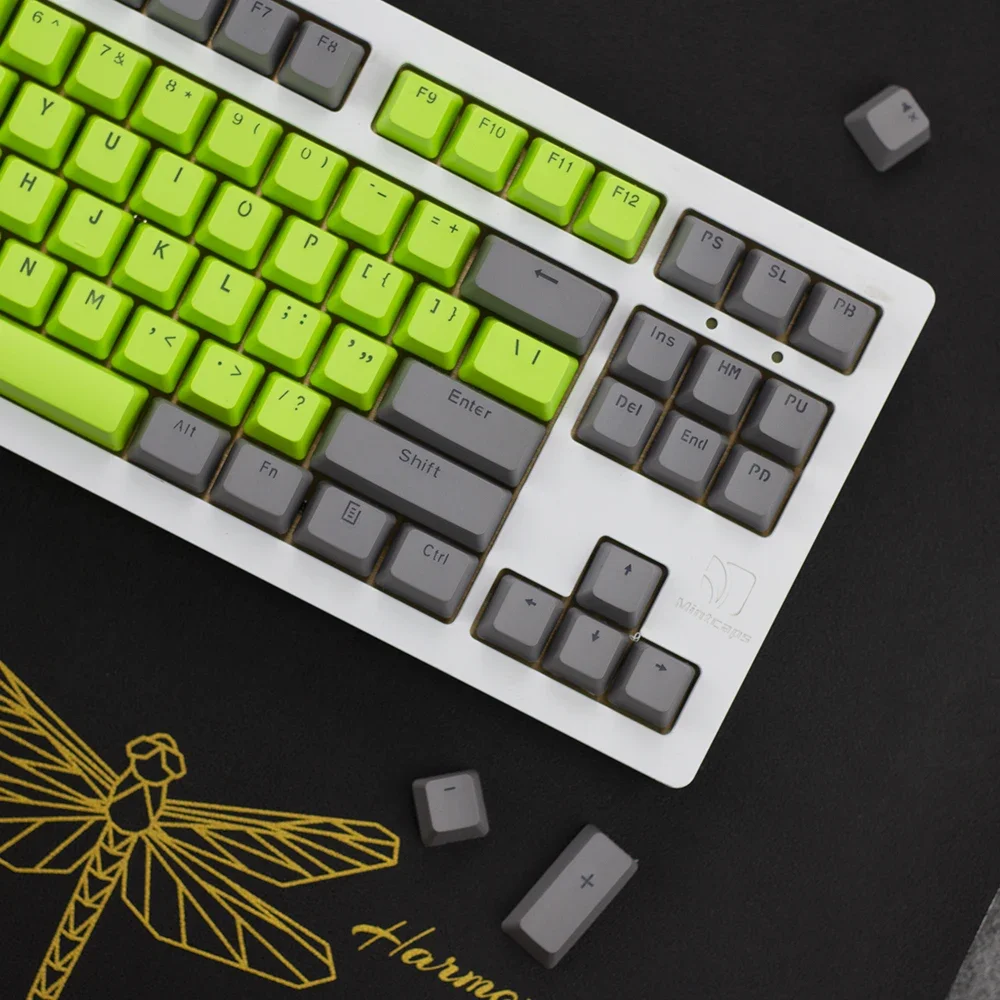 

Customized mechanical keyboard Universal PBT matte transparent keycap Cross axis magnetic