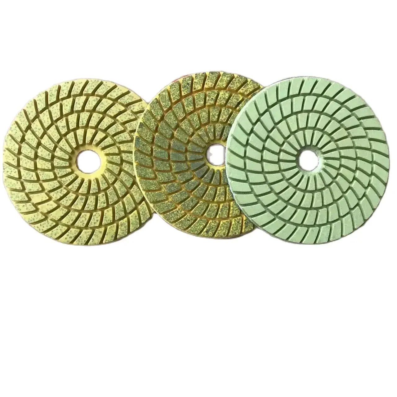 3 Bước Bộ 4 Inch 100Mm Kim Cương Khô Ướt Miếng Đánh Bóng Cho Đá Cẩm Thạch Máy Mài Góc Cầm Tay Máy Đánh Bóng