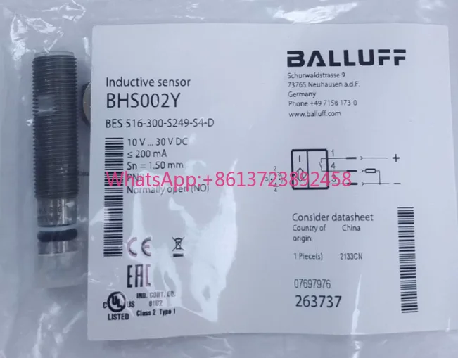 BHS002Y BES 516-300-S249-S4-D Balluff New High-Quality Proximity Switch Sensor
