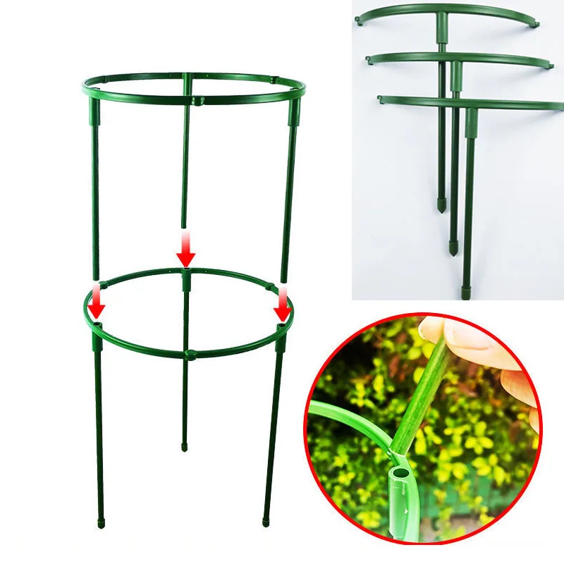 

Plastic flower Plant Support Pile orchid Stand holder for tomato Semicircle Greenhouses Fixing Rod Bonsai succulent garden Tools