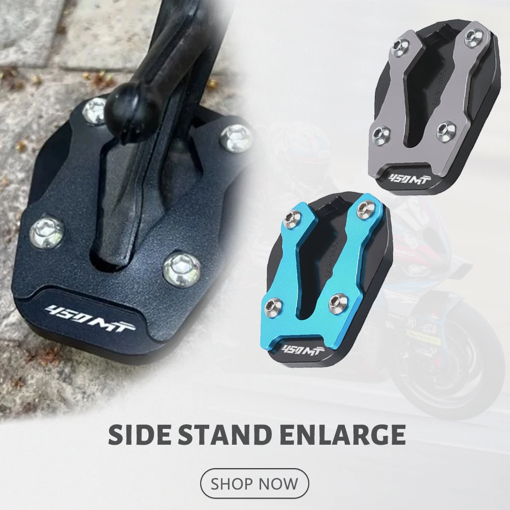 

Motorcycle Accessories 450MT Side Stand Enlarge Kickstand Enlarger Support Extension For CFMOTO CF 450 MT 450 MT450 2024 2025