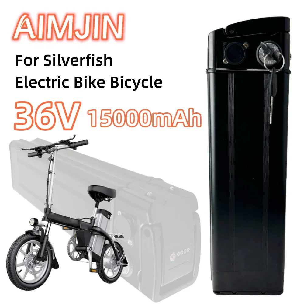 For Silver Fish 36V 15Ah Lithium-Ion Rechargeable Battery Pack Built in BMS system No memory effect