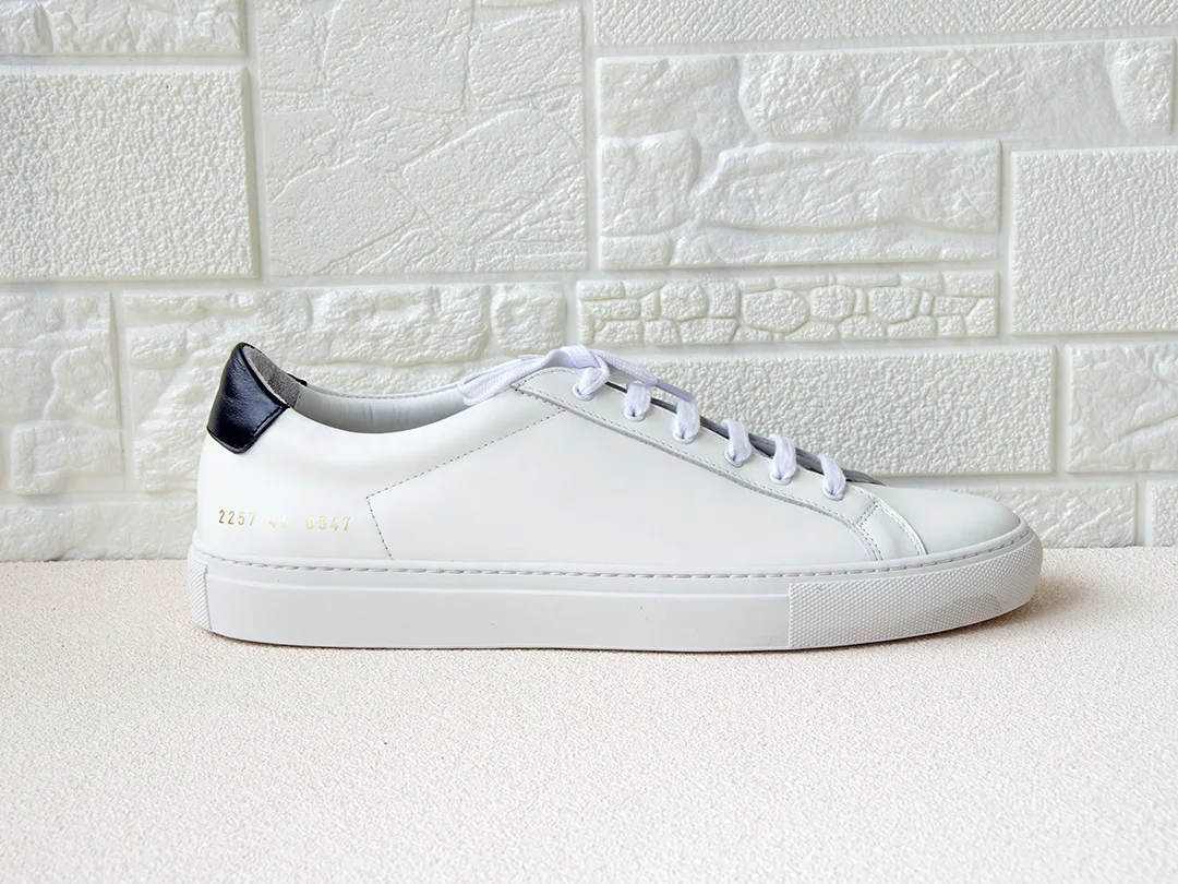 DONNAIN 2023 Minimalist Luxury Calfskin Common Daily Shoes For Couples Genuine Leather Casual Lace Up Flat Shoes White Sneakers