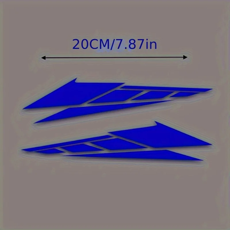 2 قطعة/المجموعة ملصق جرافيك شريطي هندسي للدراجات النارية سيارة مخصص الديكور متعدد الألوان ملحقات الدراجة #6