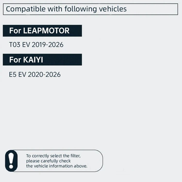 For Leapmotor T03 2021-2026 Kaiyi E5 EV 2020-2026 Activated Carbon Air Cabin Filter BNBMF178AA1 J60-8107910 MK9210