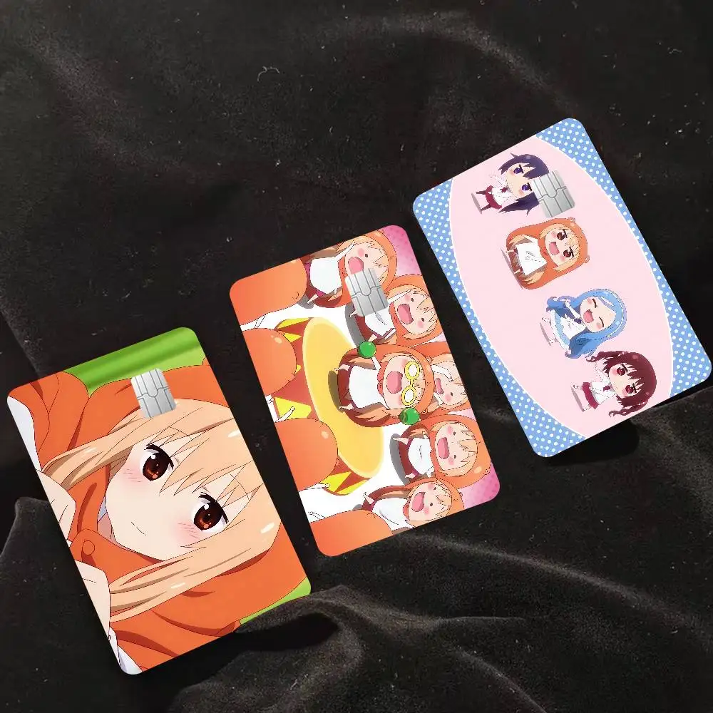 Popular Anime Himouto Umaru-Chan Fashion Matte Gold Silver Black Matte Film Skin Sticker Tape for Bank Credit Debit Card