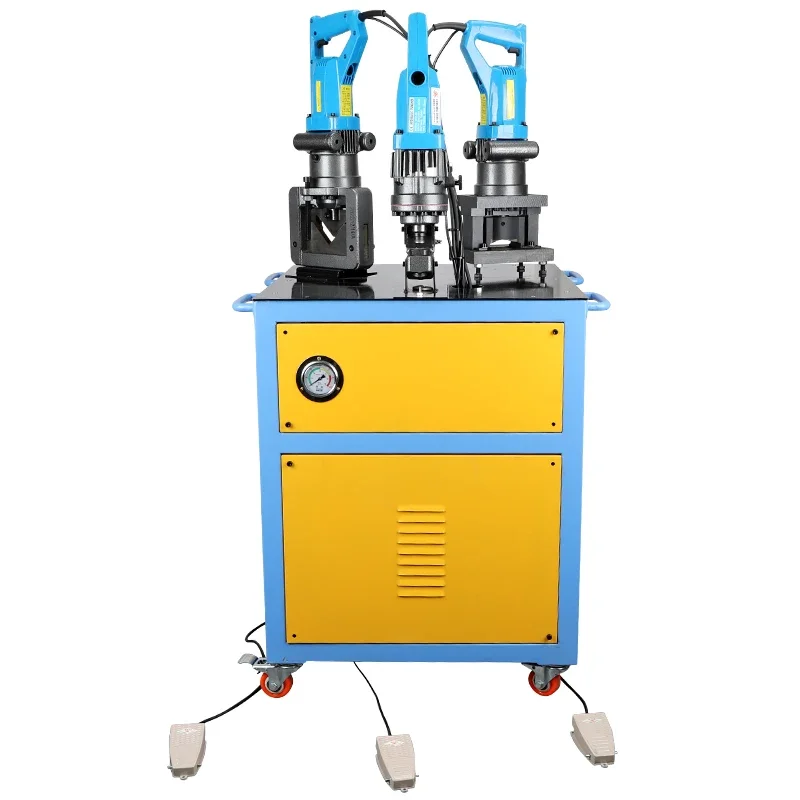 New Angle Iron Combination Processing Machine Angle Steel Punching/Cutting/Bevel/Fillet Multi-functional Hydraulic Punching
