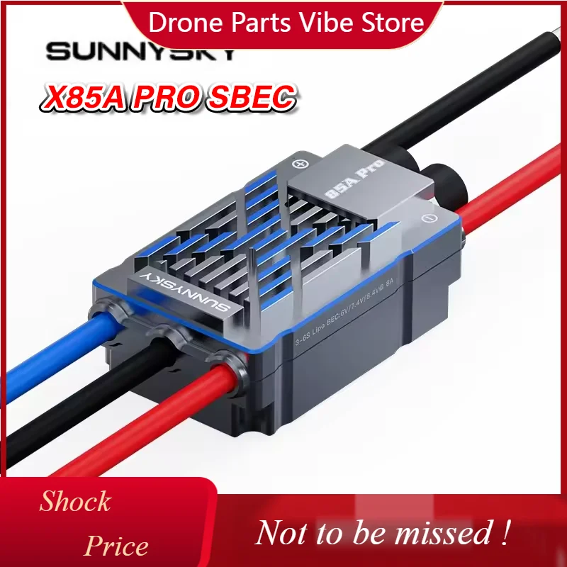 

Регулятор скорости DPSUNNYSKY X85A PRO SBEC, бесколлекторный, 3-6S, 85A, ESC для радиоуправляемых самолетов с фиксированным крылом 50E/вертолетов серии 380-420/дронов