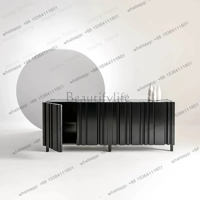 LJY Light luxury home improvement furniture model room home baking paint vertical porch side cabinet