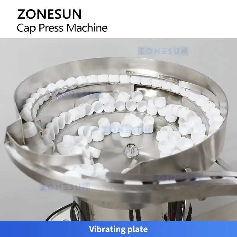 ZONESUN ZS-PG01 เครื่องกดฝาขวดอัตโนมัติ เครื่องกดฝาขวด