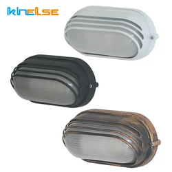 Retro Moisture E27 Wall Lamp Outdoor Waterproof Explosion-proof Glass Lampshade Ceiling Lamp Garden Balcony Porch Wall Lighting