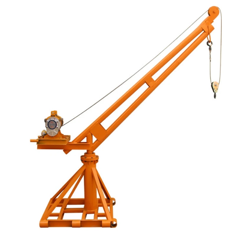 Monkey Hoist Crane,Small Electric Lifting Crane 500kg 800kg,Compact Construction Crane for Loading and Material Handling on Site