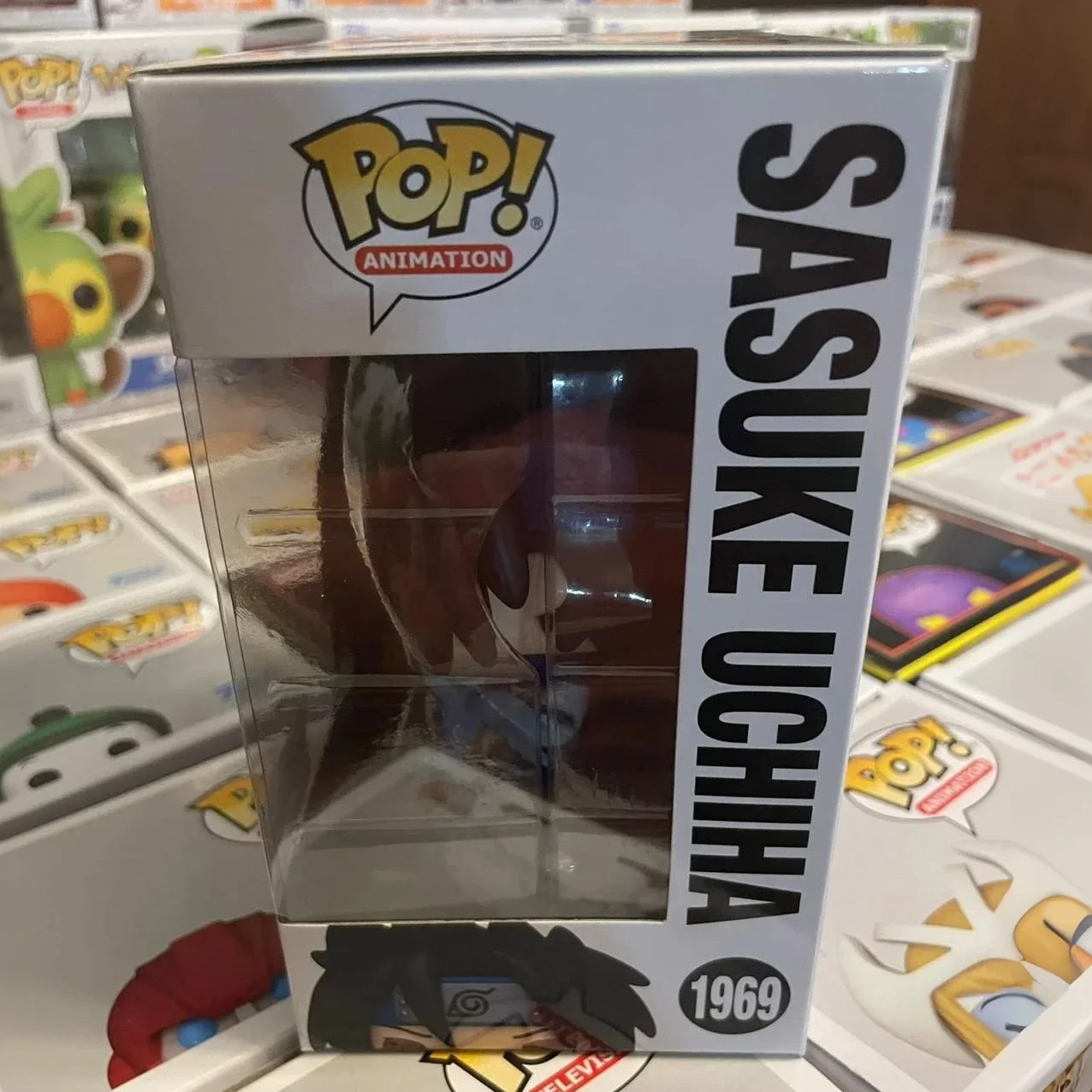 나루토 애니메이션 피규어 사스케 우치하(글로우) # 1969 FUNKO POP 4.5인치 비닐 피규어 소장용 한정판 모델 장난감 선물 ﻿