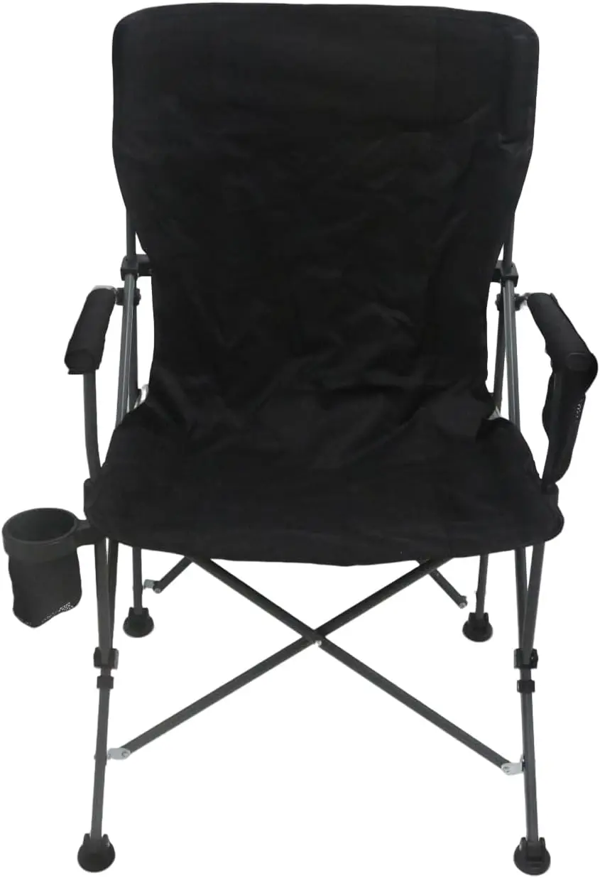 

Portable Folding Camping Chair with Side Pockets & Cup Holder for Tailgating, Fishing, Picnic, Beach, Travel