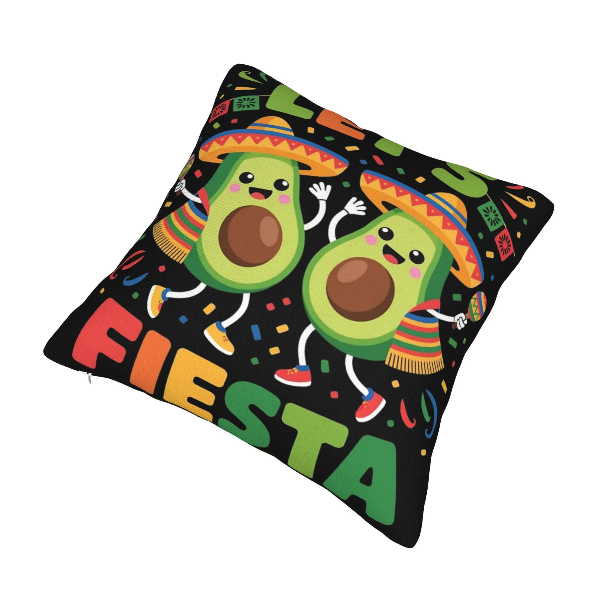 Decorative Pillowcases Let's Fiesta Cinco De Mayo  Product Seater  Pillow Case Cover Zipper Multi-Size