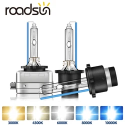 roadsun 2Pcs Headlight D1S D2S D3S D4S Xenon HID Car Bulbs 35W D1 D2 D3 D4 Headlamp 4300K 6000K 8000K 10000K Auto Lamp 12V 2PCS