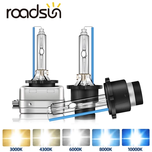Radsun 2 uds faro D1S D2S D3S D4S xenón HID bombillas de coche 35W D1 D2 D3 D4 faro 4300K 6000K 8000K 10000K lámpara automática 12V