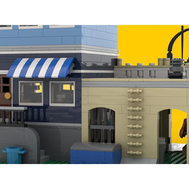 Modular City Building Moc Building Bricks Market Street Model Technology Modular Blocks Gifts Christmas Toys DIY Sets Assembly