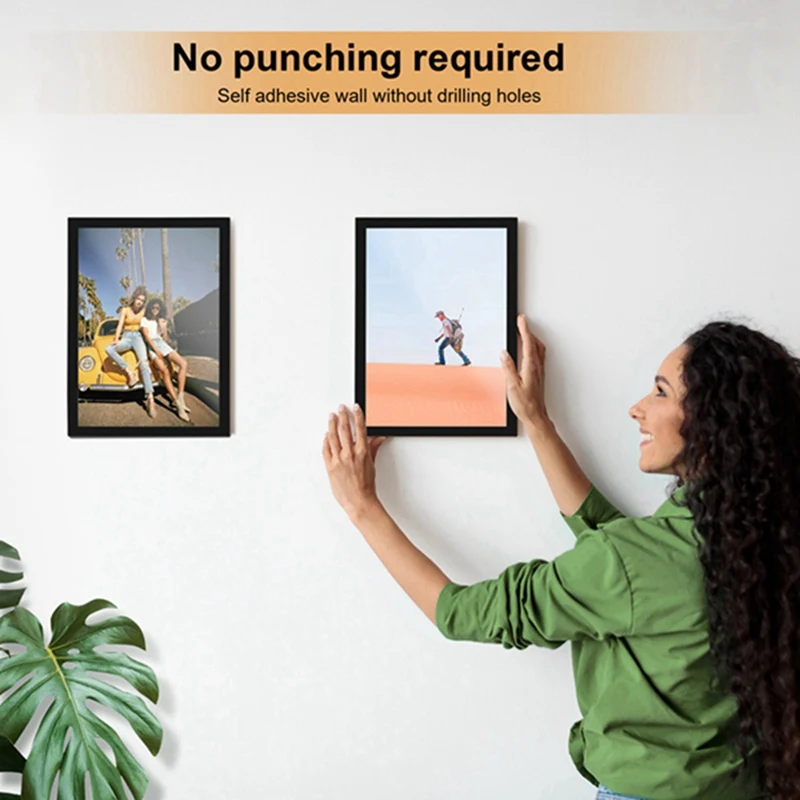 Premium-10PCS A4 Magnetic Art Frames, Self Adhesive Magnetic Picture Frame Diamond Painting Frames Display Frame