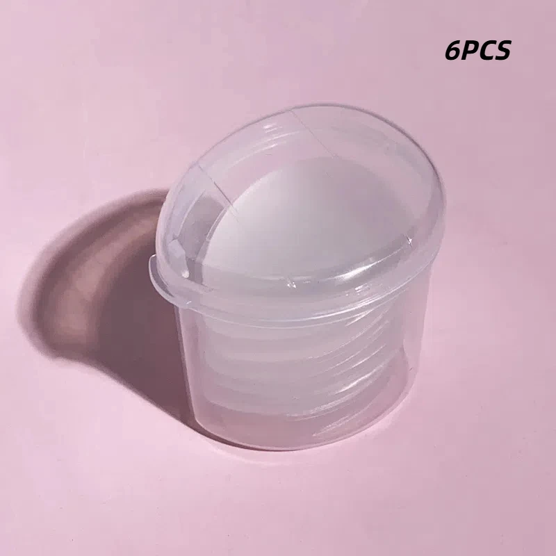 Esponja de maquiagem de silicone, 1 peça/6 peças, pó, corretivo facial, formato de gota de água, cosméticos, base de beleza, esponja de maquiagem