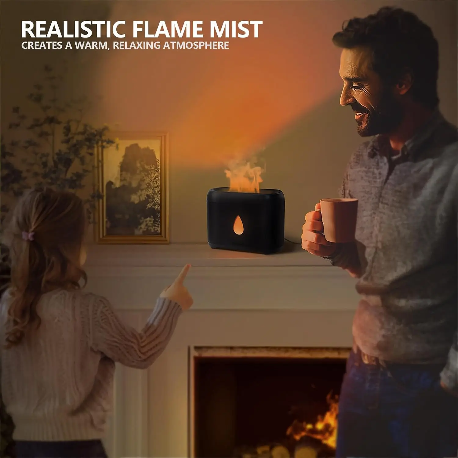 2026 New Upgrade Flame Diffuser For Essential Oils, 200ml Ultrasonic Aroma Diffusers With Cool Mist, Aromatherapy Diffuser With