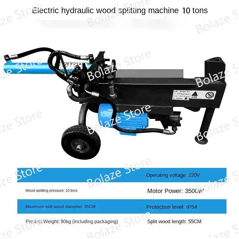 Large-scale Wood Splitter Hydraulic Electric Mountain Ax Felling  10Tons Wood Splitting Artifact