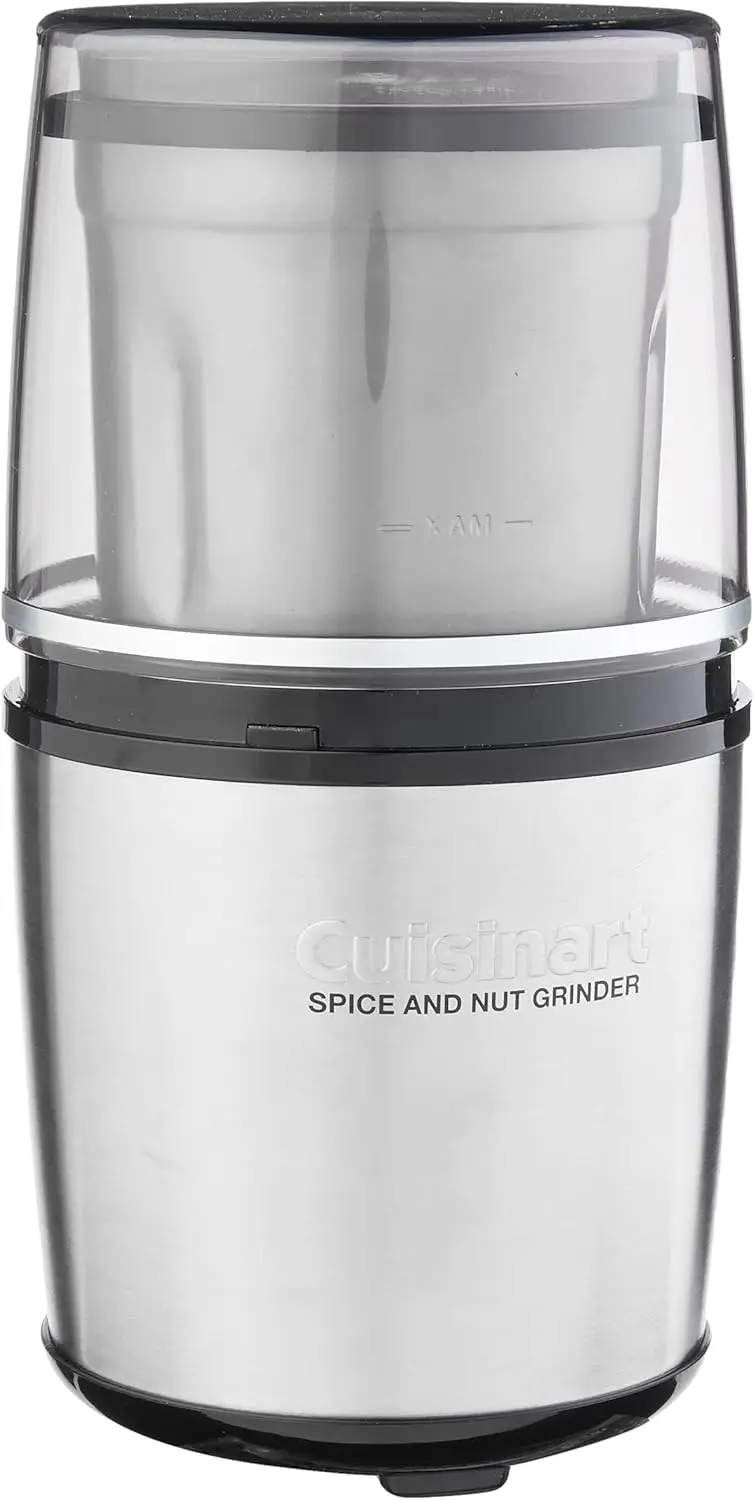 

Mini Electric Spice and Nut Grinder with Stainless Steel Blades, Dishwasher Safe