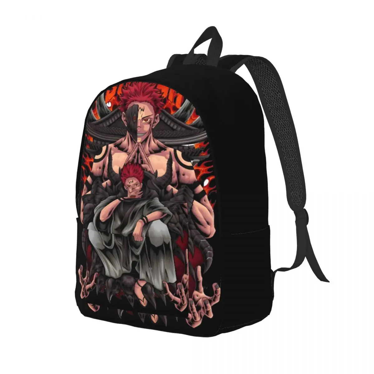 حقيبة ظهر ريومين سوكونا الكلاسيكية ، أنيمي عمل الطالب الرياضي ، Jujutsu Kaisen Daypack للرجال والنساء ، حقائب قماشية للكمبيوتر المحمول