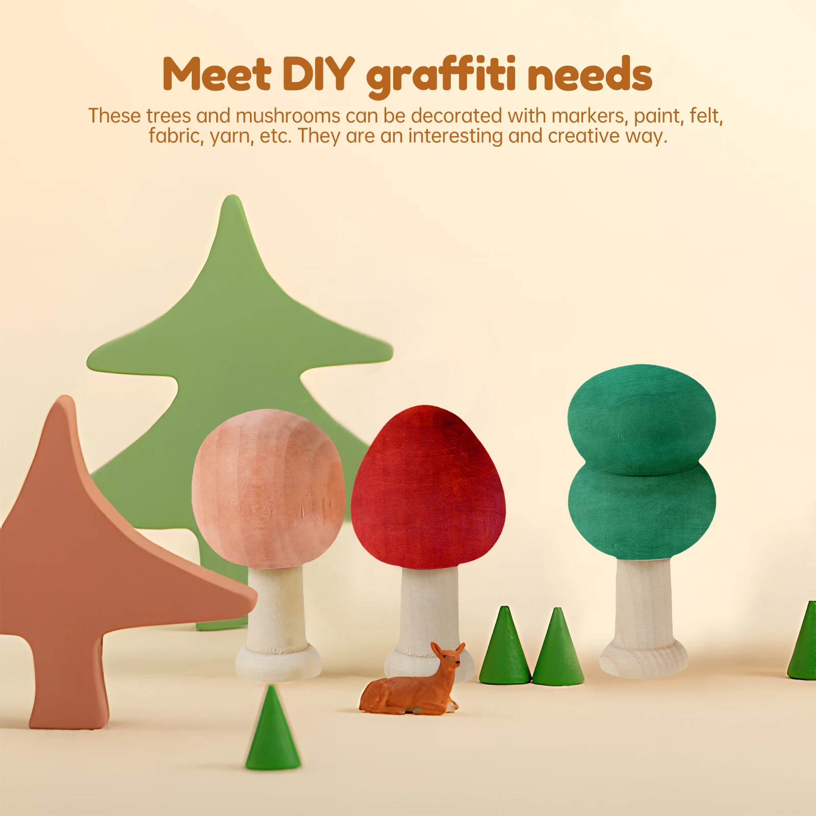 30/50Pcs Wooden Peg People Dolls Unfinished Peg Dolls Crafts People Peg Dolls Peg Dolls Painting Crafts for DIY Painting Crafts