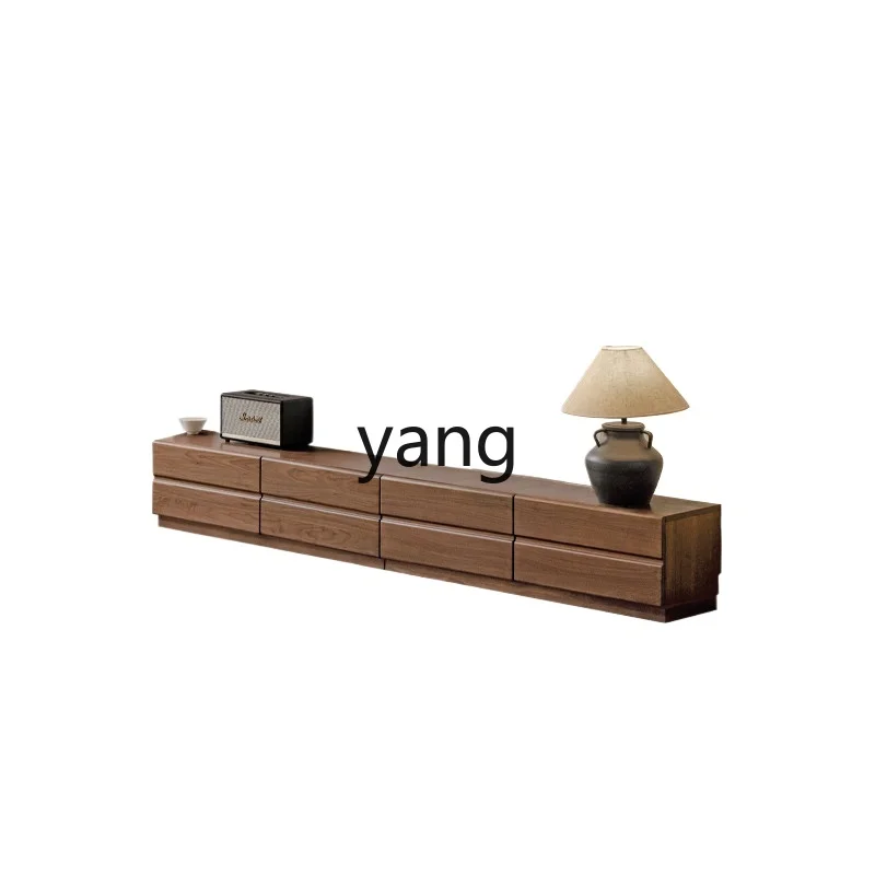

LTT New Chinese TV Cabinet Home Living Room Splicing Floor Cabinet All Solid Wood Locker