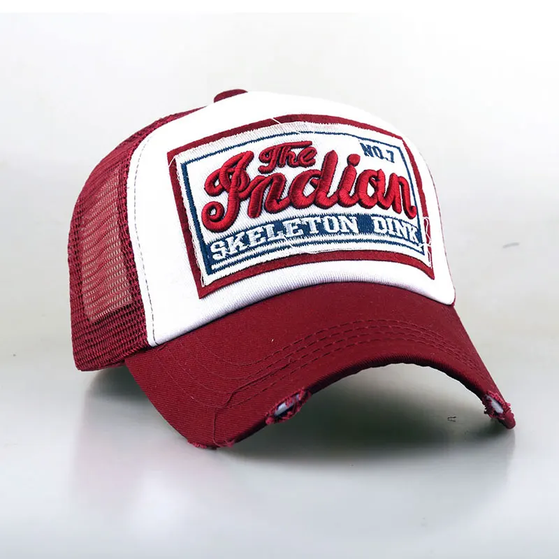 Mesh-Baseballkappe im Retro-Stil, Vintage-Trucker-Mütze für Damen und Herren, modische Sport-Baseballkappe