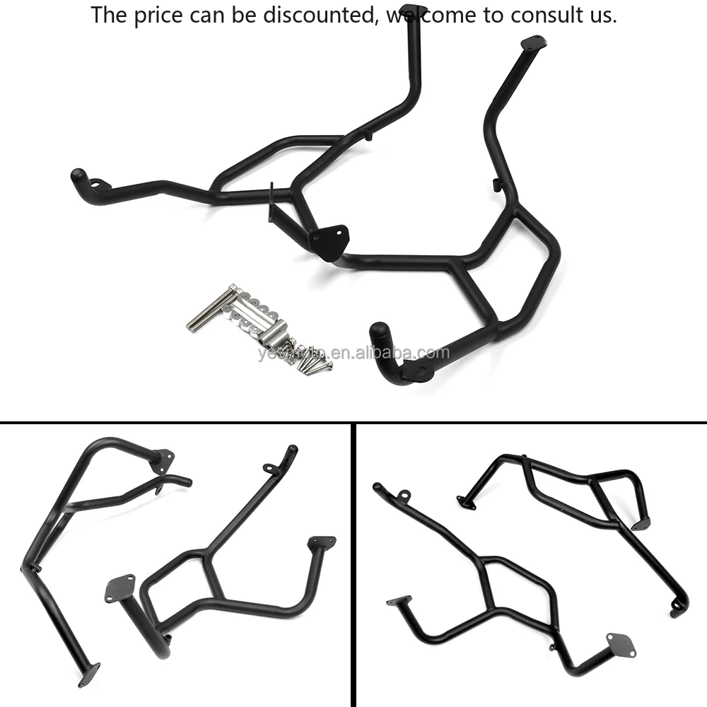 

Black Crash Bars Engine Guard Protection For BMW F800 GS F 700 GS F650 GS 08-18 Upper