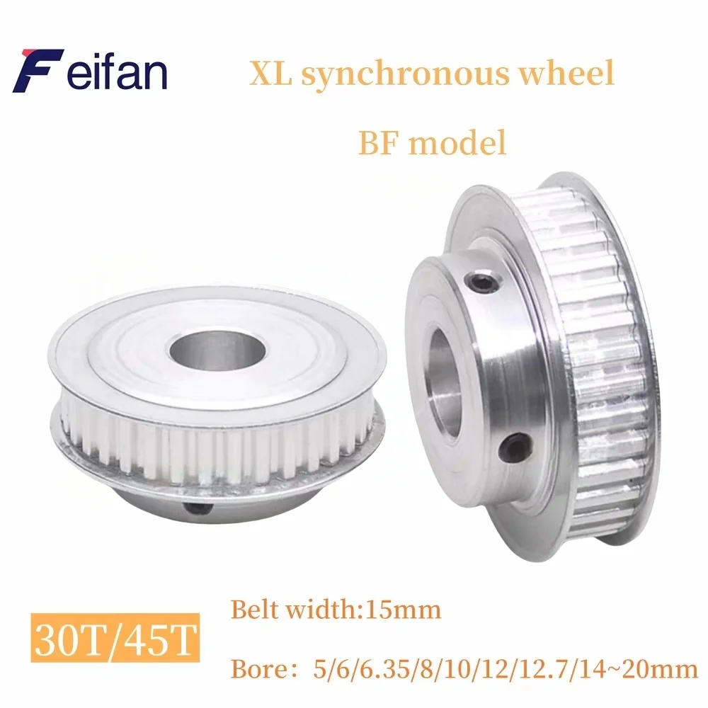 

XL Synchronous Pulley BF Type, 30 Teeth 45Teeth XL timing belt gear , Belt width:10mm/15mm, Inner Hole 5mm-20mm XL Timing gear,
