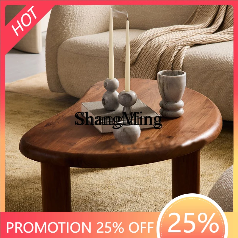 

CL all-solid wood special-shaped coffee table retro tea table wabi sandy wind log tea table