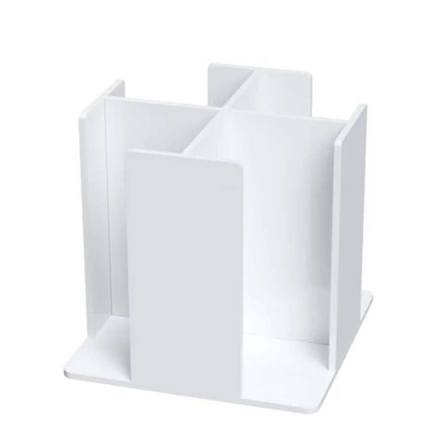 

Вращающийся диспенсер для кофейных чашек и крышек с 4 отделениями, квадратный, для ресторанов, буфетов, кофейных станций, баров