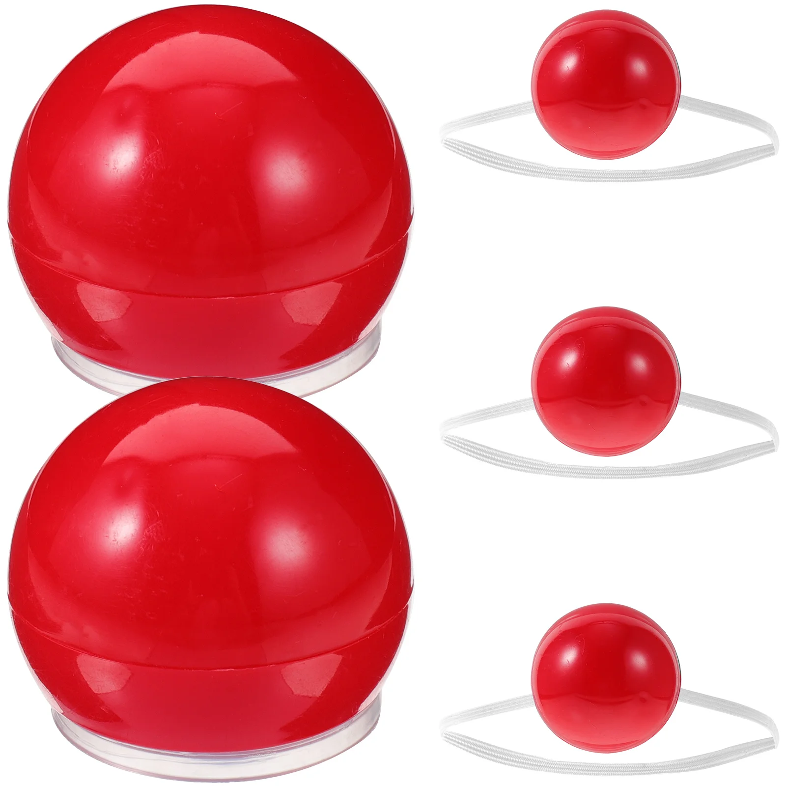 할로윈 광대 코 크리스마스 발광 장난감 액세서리, LED 빨간색 선물, 재미있는 빛나는 5 개