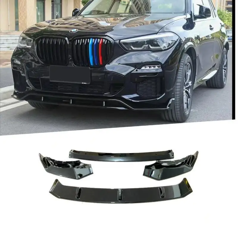 

Car Grille Mesh Front Lip And Front Shovel Bright Black Water Transfer 4-stage Suitable For BMW X5 G05 Black 2020-2022 Car Mods