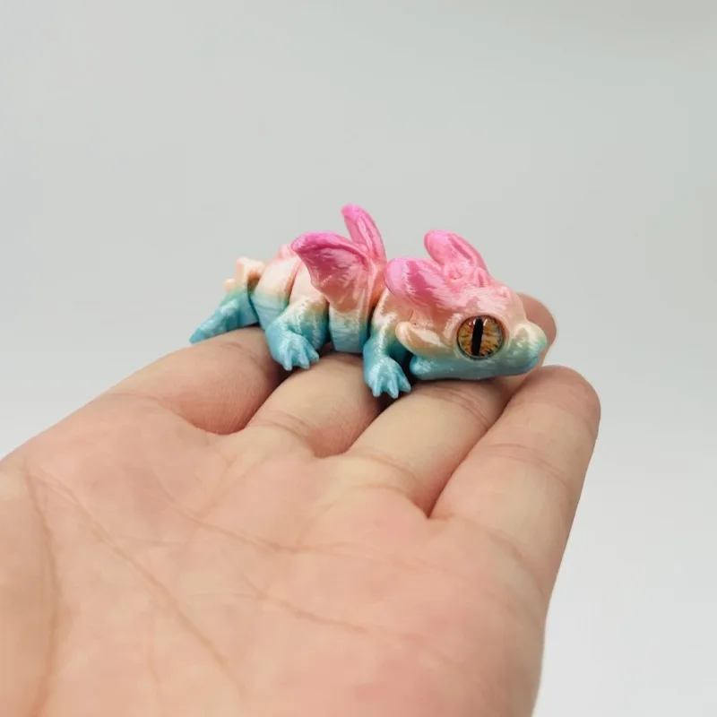 1/5/10/15 Stück 3D-gedruckter Babydrache mit beweglichen Gelenken und simulierten Augen, als dekorative Gegenstände für das Zuhause, zur Raumgestaltung und als Geschenk für Feiertage. – Detail 5