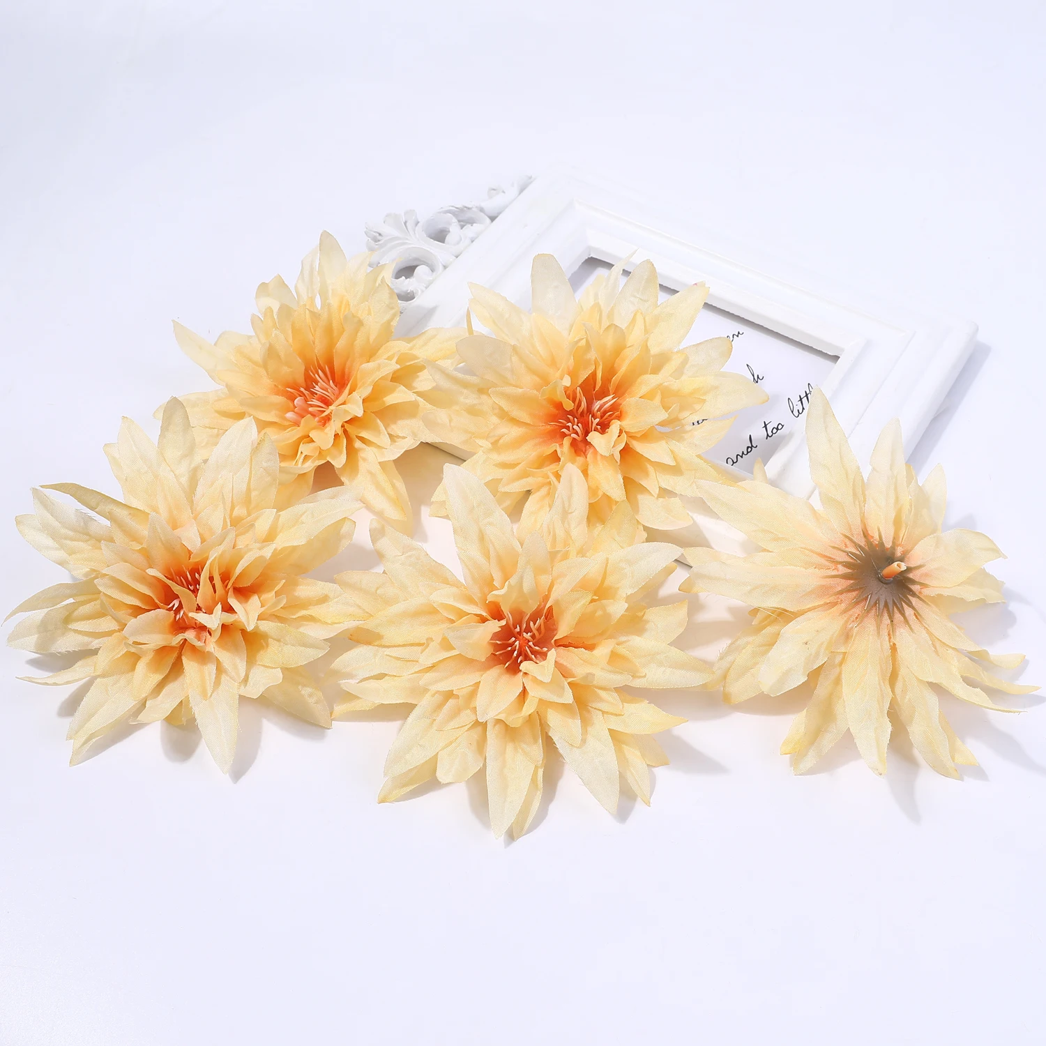 5/10 Stück künstliche Blumenköpfe, 11 cm, künstliche Blumen für Heimdekoration, Partyzubehör, Hochzeit, Hochzeit, Dekoration, DIY-Geschenke, Zubehör – Detail 14