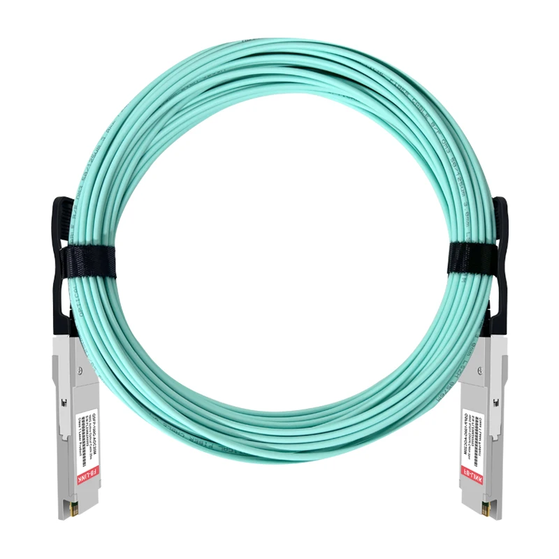 100G AOC QSFP28 إلى QSFP28 كابل بصري نشط 3/5/10/15 متر كابل توصيل مركز البيانات عالي السرعة #4
