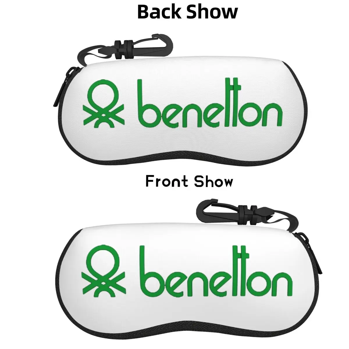 

United Colors Of Benetton Shell Glasses Case Protective Sunglasses Box Women Men Soft Eyeglasses Bag Pouch